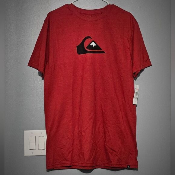 Quicksilver Mens T-Shirt in Deep Rust Color. Size Large-NWT - Picture 2 of 5